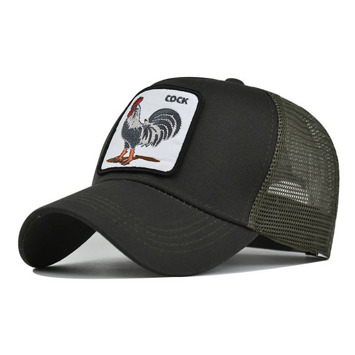 ACCITY - Wholesale Trucker Hat - Unisex - NEW ANIMAL EMBROIDERED BREATHABLE MESH TRUCKER HAT_CWAH13571