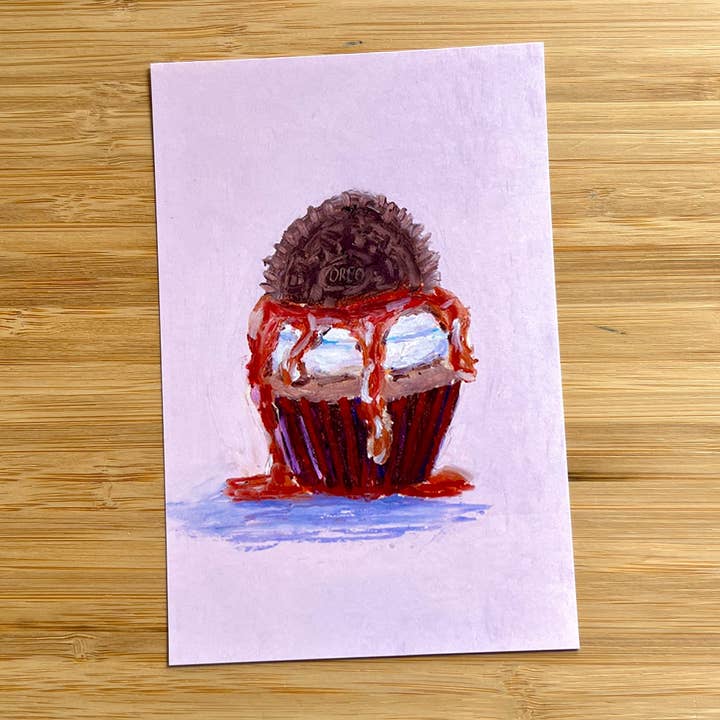 Oreo Cupcake | Impresión artística para venta al por mayor de Janine Payne Illustrations