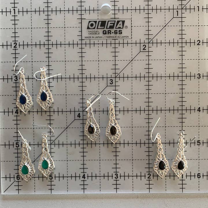 Keystone Crystals - Wholesale Dangle Earrings - Gemstone Sterling Silver Earrings12
