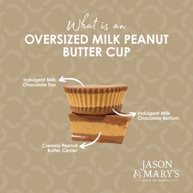 Coblentz Chocolate Company - Wholesale Chocolate Covered Sweets - Large Milk Chocolate Layered Peanut Butter Cup, Bulk3