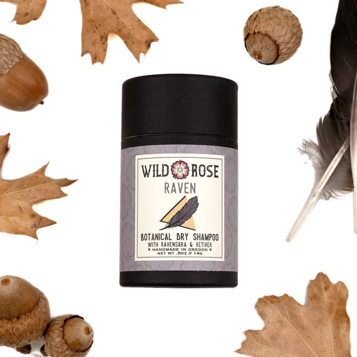 Raven - Botanical Dry Shampoo for wholesale by Wild Rose Herbs