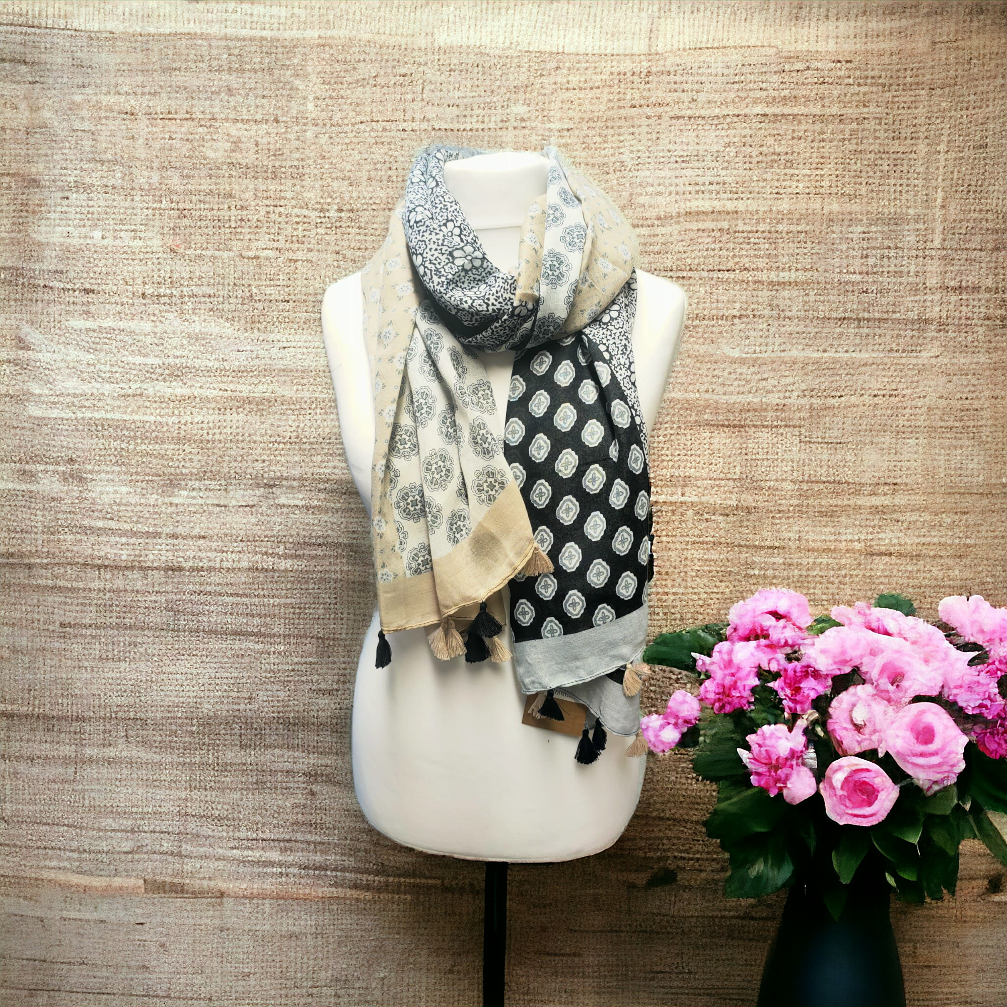 Jess & Lou - Vente Écharpe – femme - Collection d’écharpes de printemps | 13 motifs uniques11