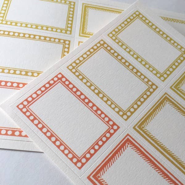 Cambridge Imprint – Engroshandel Klistermærke – Pakke med 18 små selvklæbende etiketter i gul2