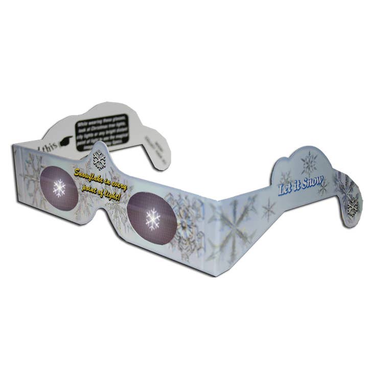 American Paper Optics, LLC - Wholesale Party Favor - Snowflake 3D HolidaySpec Glasses - 25 Pack