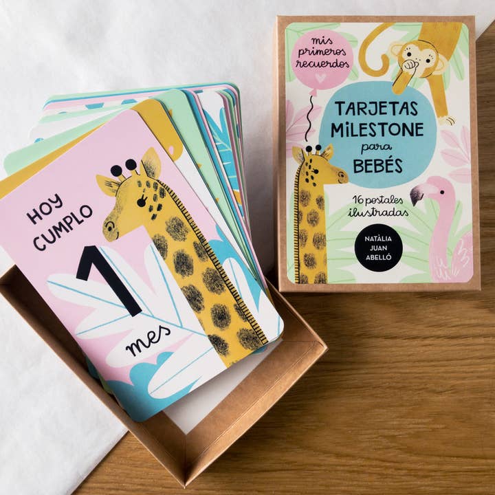Natàlia Juan Abelló - Wholesale Milestone Art/Keepsake - Kids & Baby - Targetas Milestone para Bebés (Spanish)1