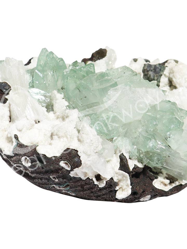 (PC)CLUSTER - APOPHYLLIET, GROEN & STILBIET 3 X 3,5 X 1. voor wholesale door Oceanic Linkways Inc