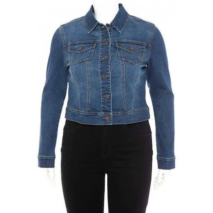 REGULAR SIZE DENIM JACKET for wholesale by Curve Market