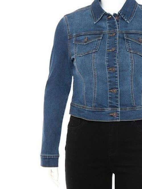 Curve Market - Wholesale Denim Jacket - Women's - PLUS SIZE DENIM JACKET2