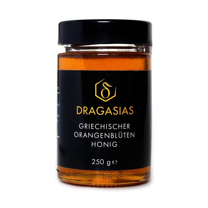 Dragasia's Greek orange blossom honey 250 g for wholesale by Dragasias Foods