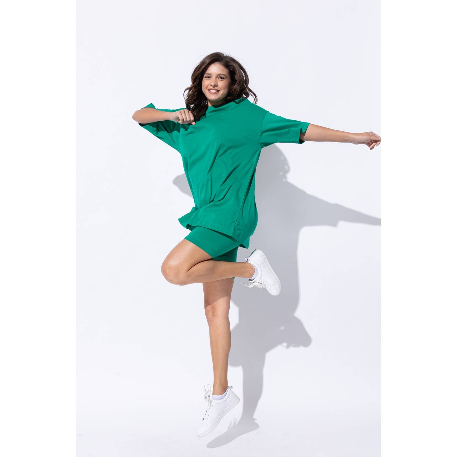 Sweet Generis - Wholesale Lounge Set - Women's - KNIT OVERSIZE TEE SHIRT AN SHORTS CASUAL BIKER SET27