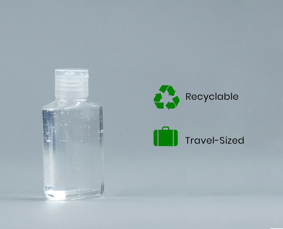 Terre & Eau Personal Care - Wholesale Travel Container - Clear Plastic Travel Sanitizer Bottles 60ml5