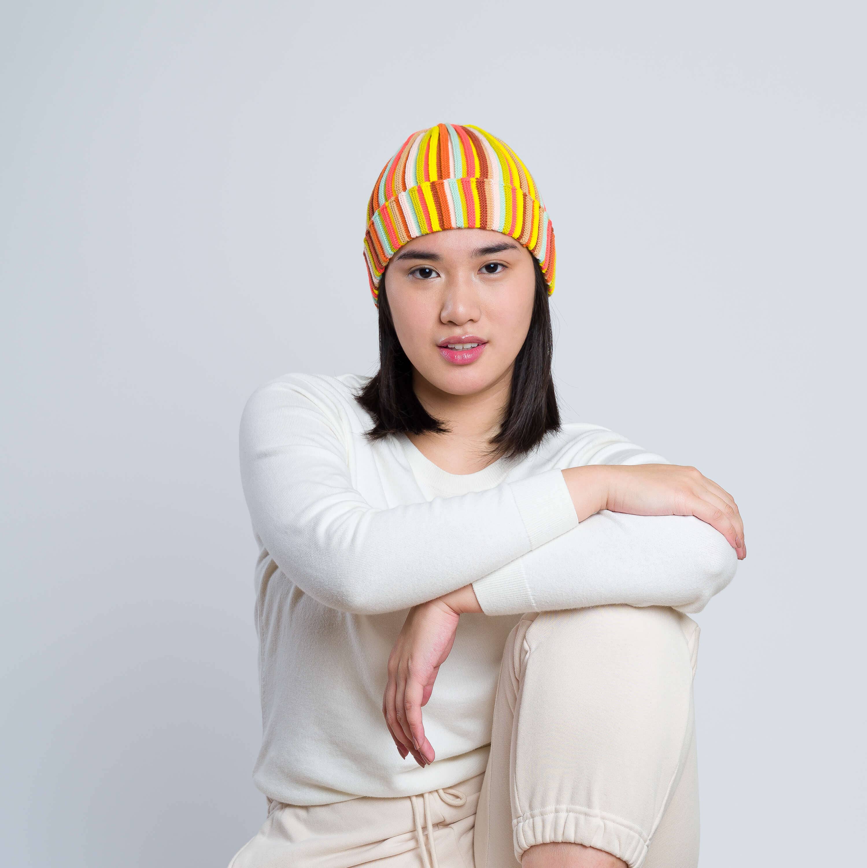 VERLOOP | knits - Vente Bonnet – femme - Bonnet Circus Stripe5