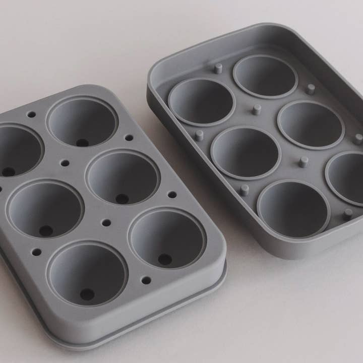Eulenschnitt - Wholesale Ice tray/mould - Ice cube mold spheres gray (pack of 6 pieces)1