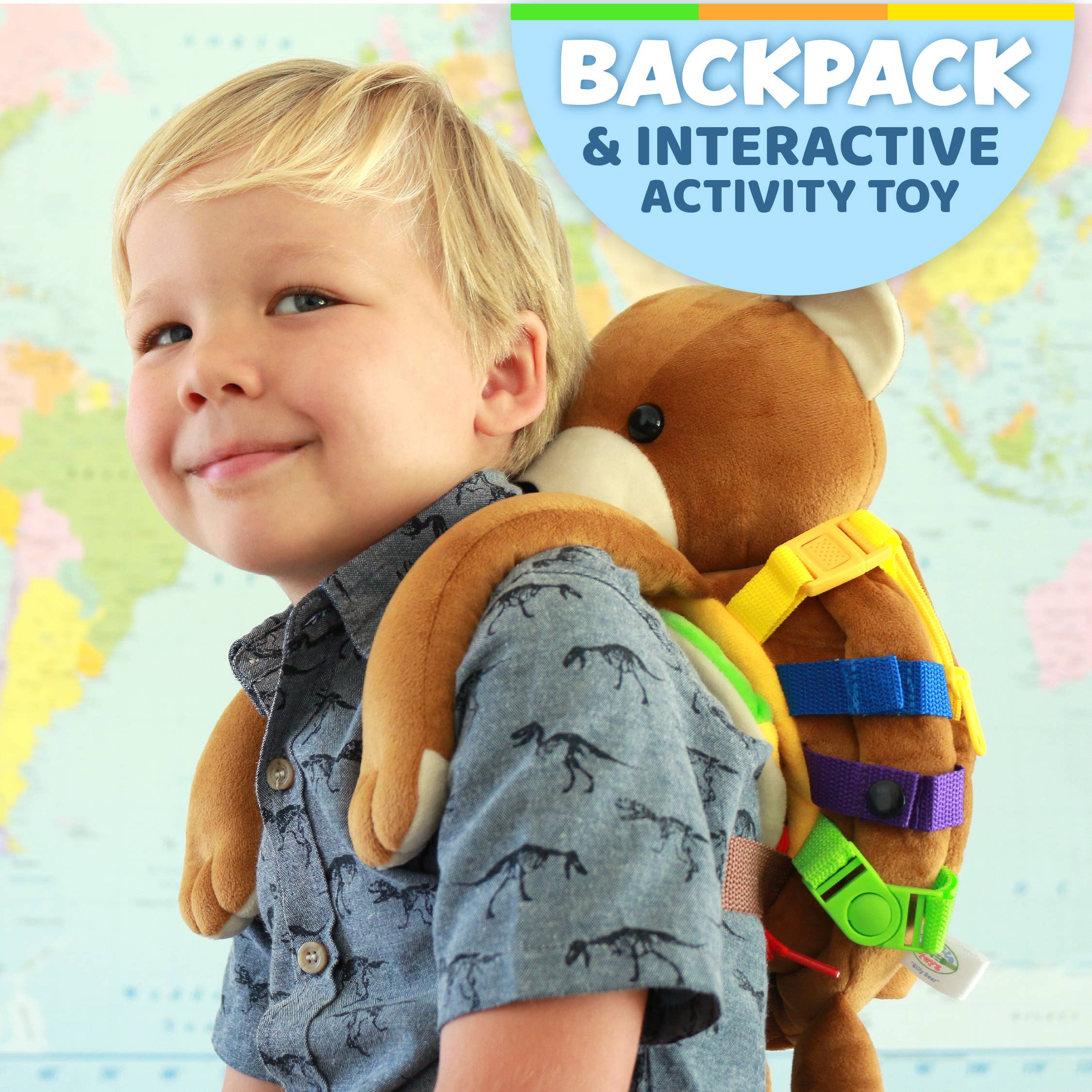 Buckle Toys - Wholesale Backpack - Kids - Billy Bear Backpack1