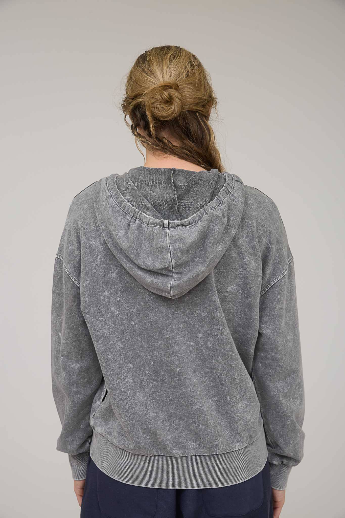 Blu Pepper - Wholesale Knit Top - Women's - WASHED HOODED HENLEY KNIT SWEATER6