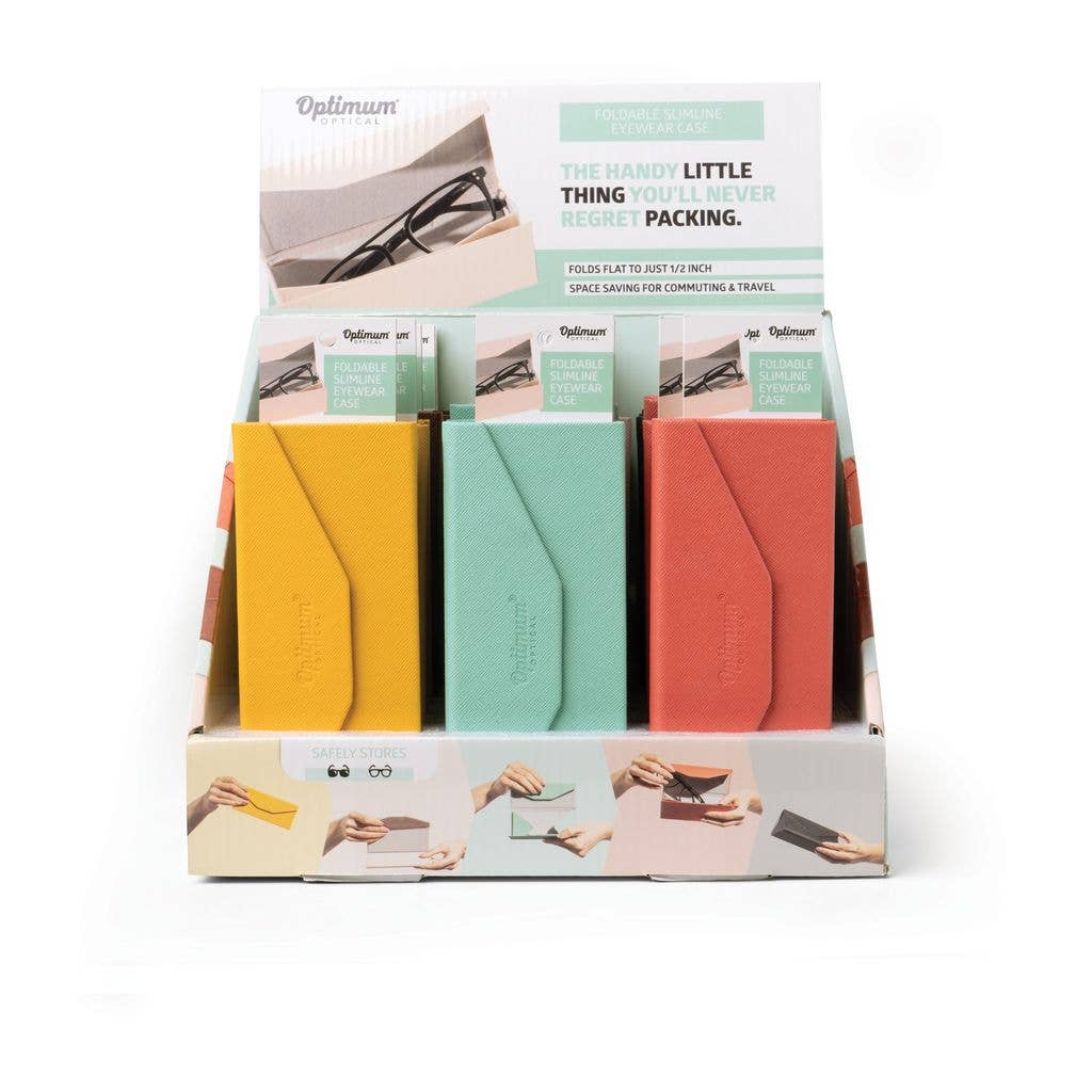 DM Merchandising - Wholesale Eyewear Cases & Holders - Unisex - Optimum Optical Foldable Slimline Eyewear Case1