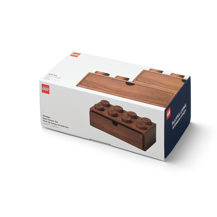 Room Copenhagen Inc - Wholesale Drawer Organizer - LEGO Wood Desk Drawer