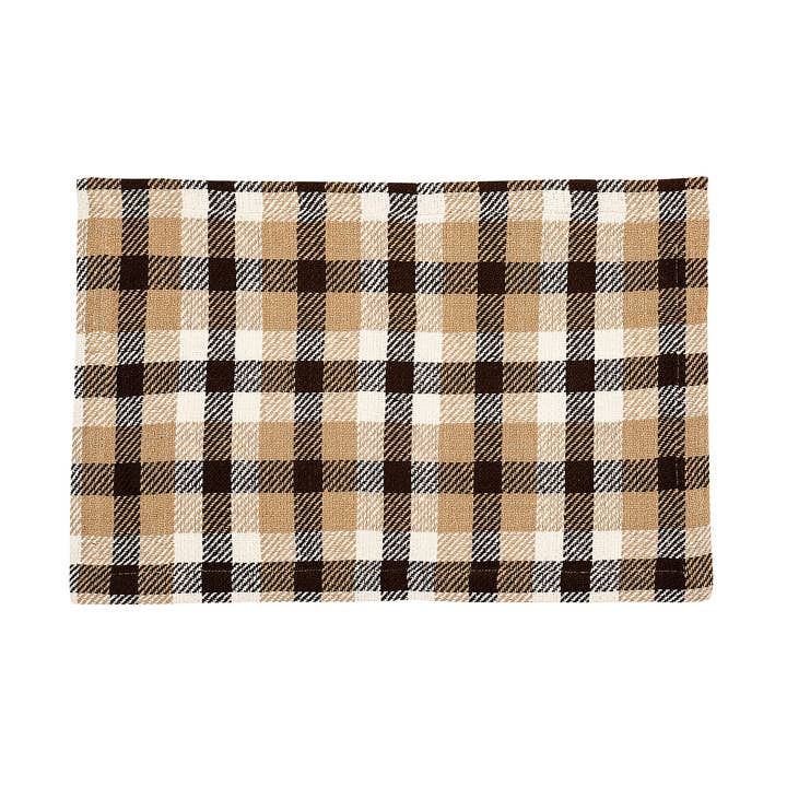 SALE Dunmore Cocoa Check Placemat for wholesale by C&F Home