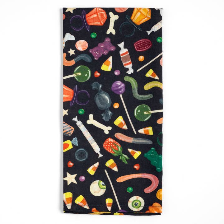 1canoe2 | One Canoe Two Paper Co. - Wholesale Tea Towel - Spooky Sweets Halloween Candy Kitchen Tea Towel3
