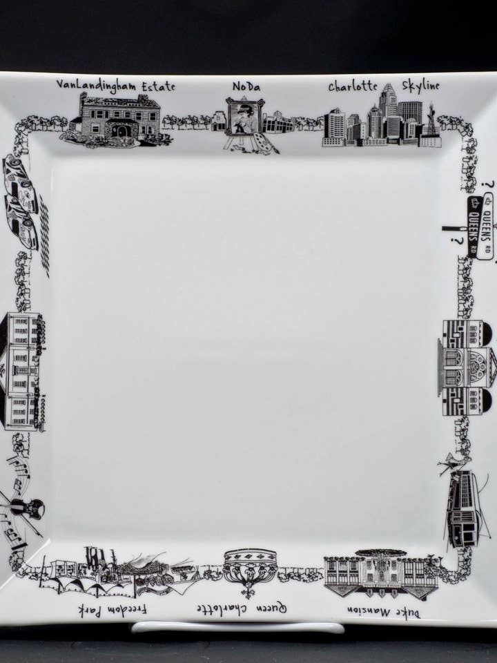 Charlotte Small Square Plate for wholesale by The Dish