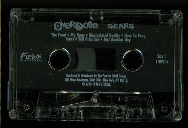 Real Retro - Wholesale Music Accessory - OVERDOSE Scars Sealed Music Cassette1