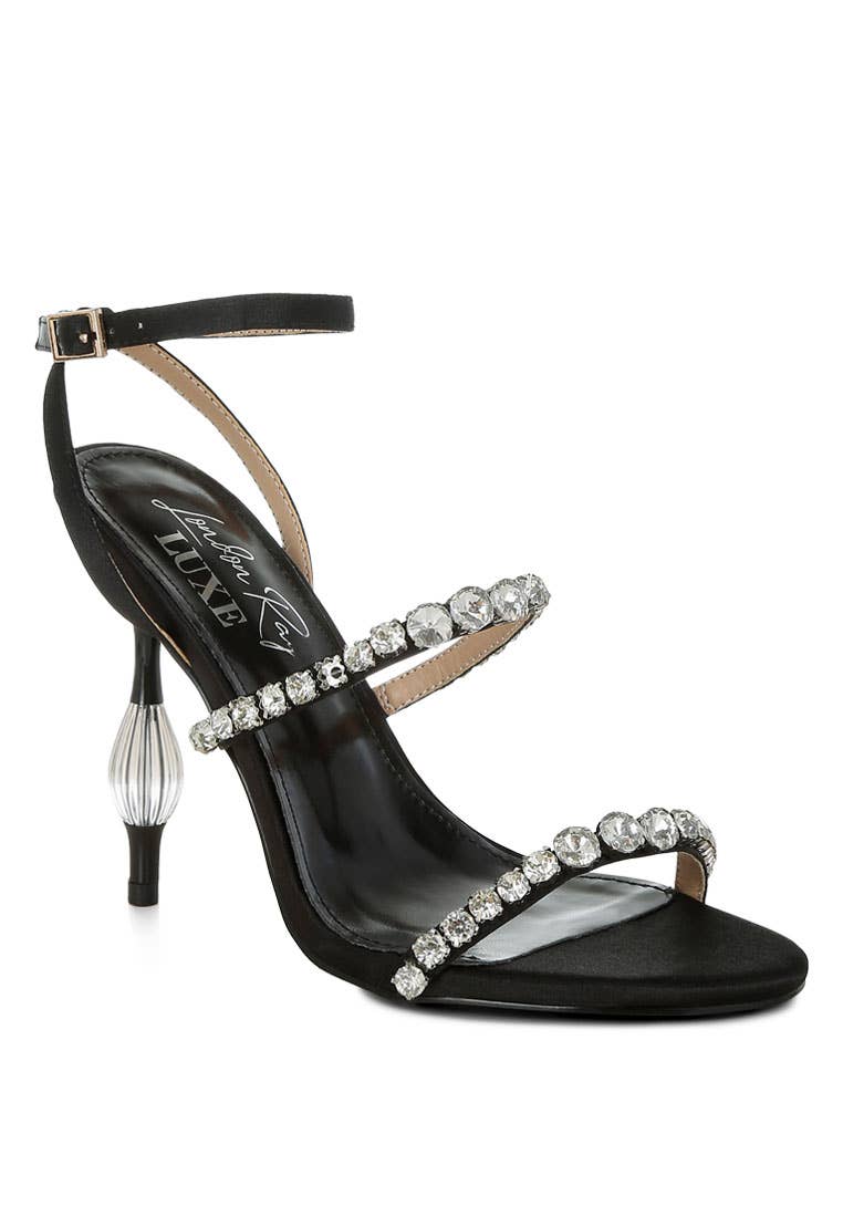 Rag Company - Wholesale High Heels - Women's - Aragon Diamante Embellished Fantasy Heel Sandals10