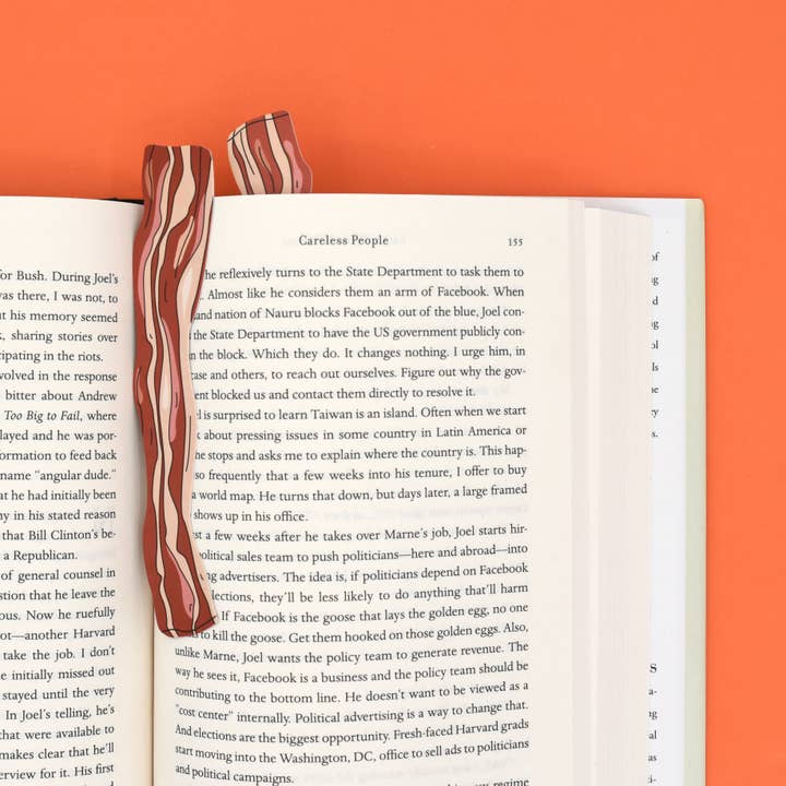 Humdrum Paper - Wholesale Bookmark - Bacon Bookmarks (they're die cut!) 1