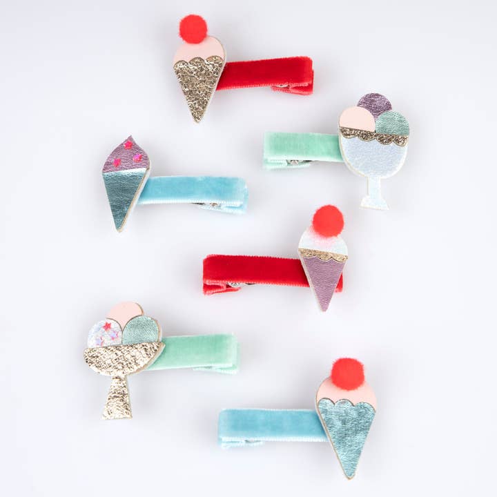 Meri Meri - Wholesale Hair Clip - Kids - Ice Cream Hair Clips