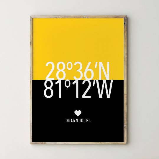 Orlando Florida College Town Kunst for engroshandel hos Pin Your Hearts