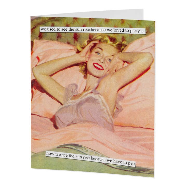 Birthday Card Sun Rise Anne Taintor for wholesale by Boston International