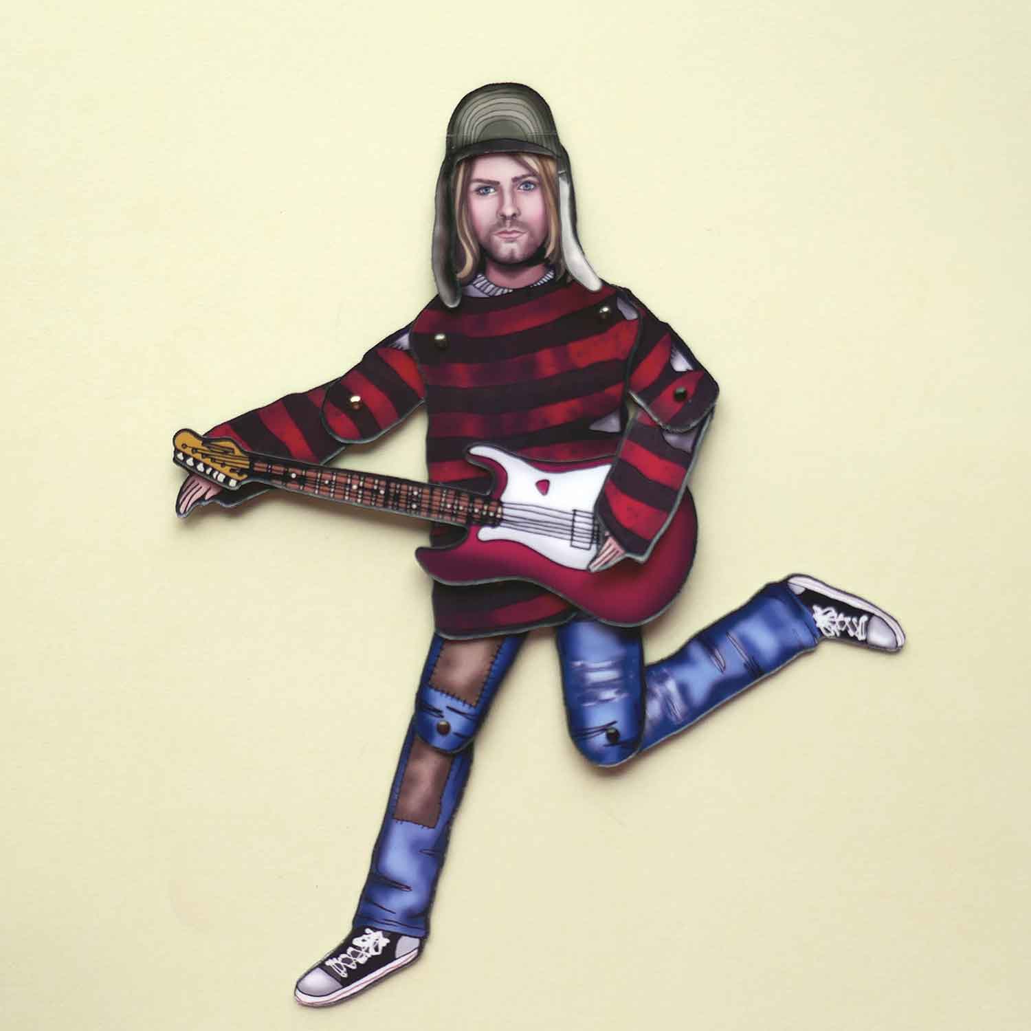 THE PAPER IDOLL – wholesale Magnet – Music Legends - a mix of five posable fridge magnets2