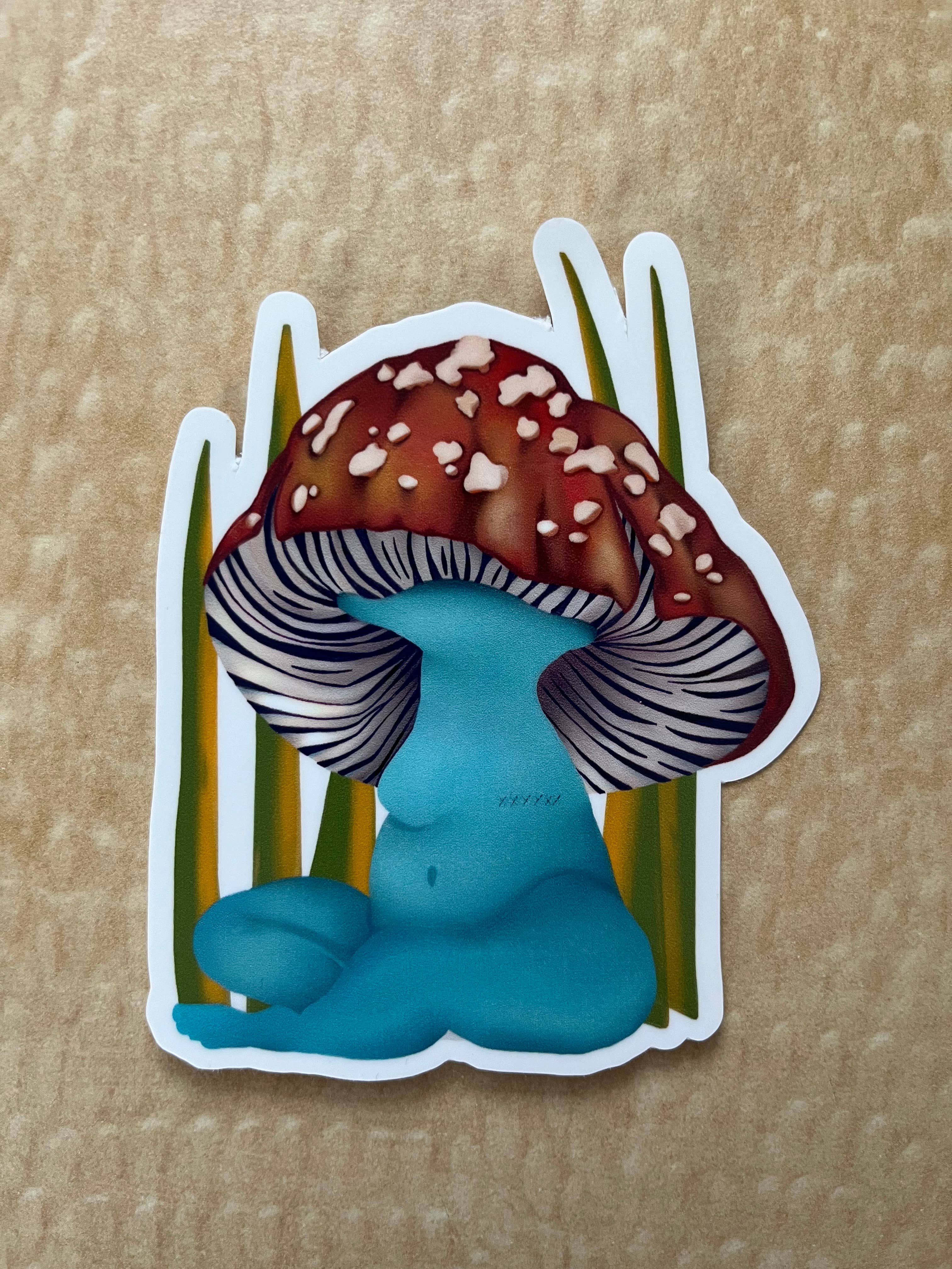 Jaz North Coast - Vendita all'ingrosso Adesivo - Adesivo a forma di fungo Amanita blu1