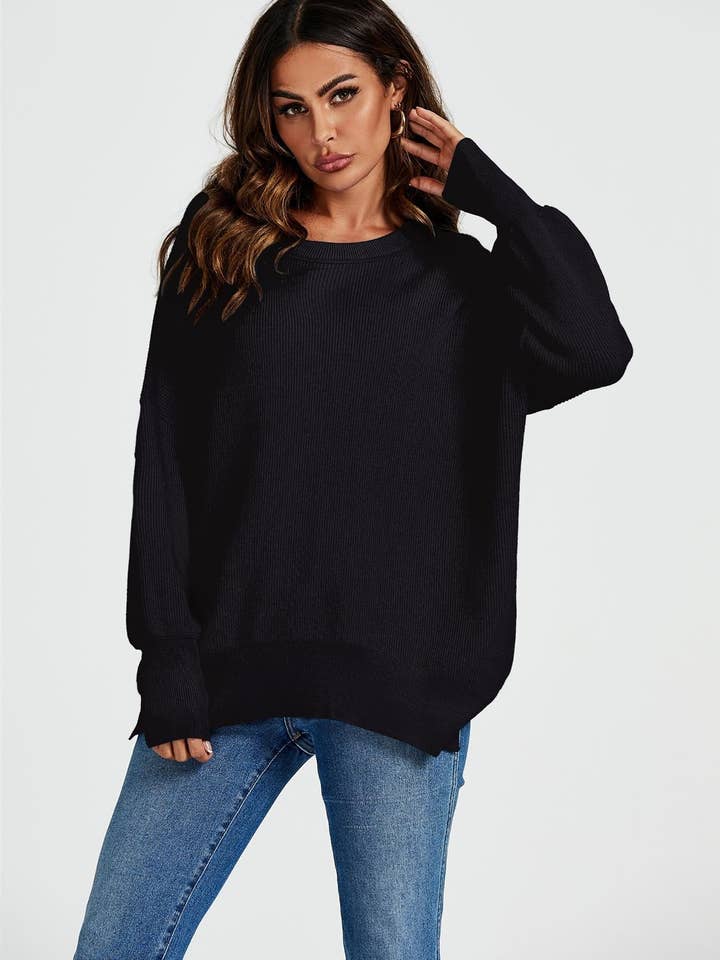 Jersey extragrande en color negro para venta al por mayor de FS Collection (Germany)