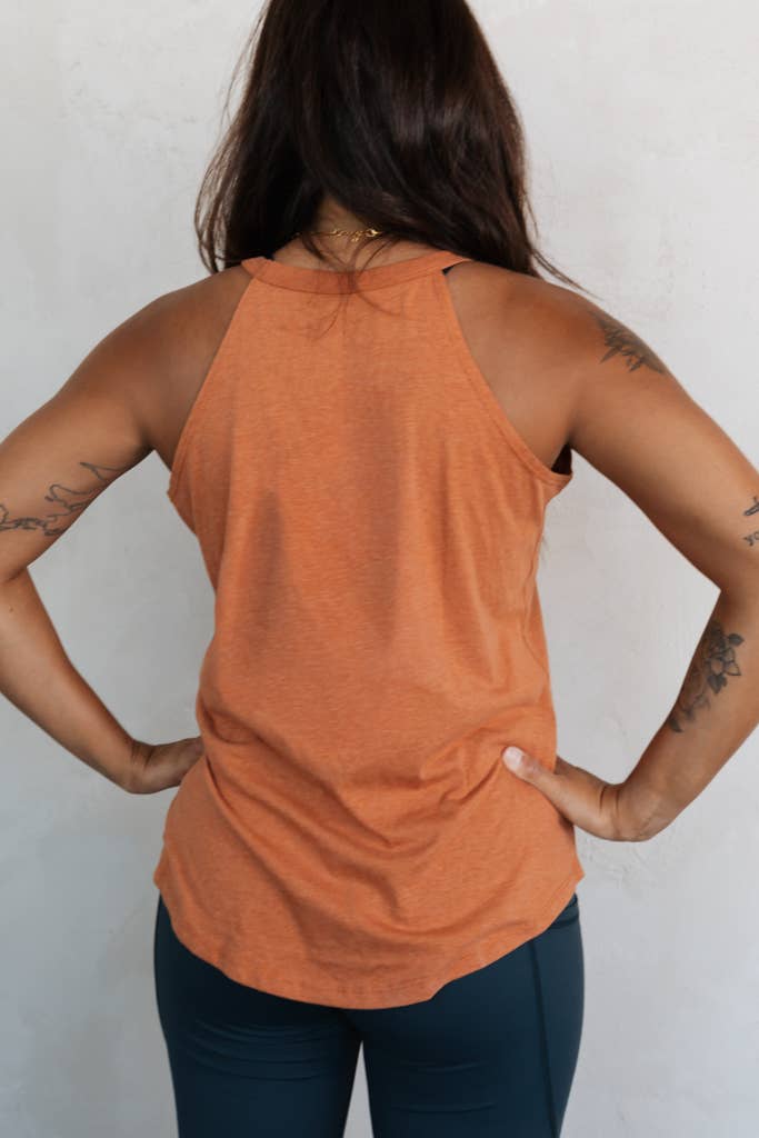 Crowned Free - Vente Haut de sport – femme - Débardeur Actif Just Keep Going - Rouille3