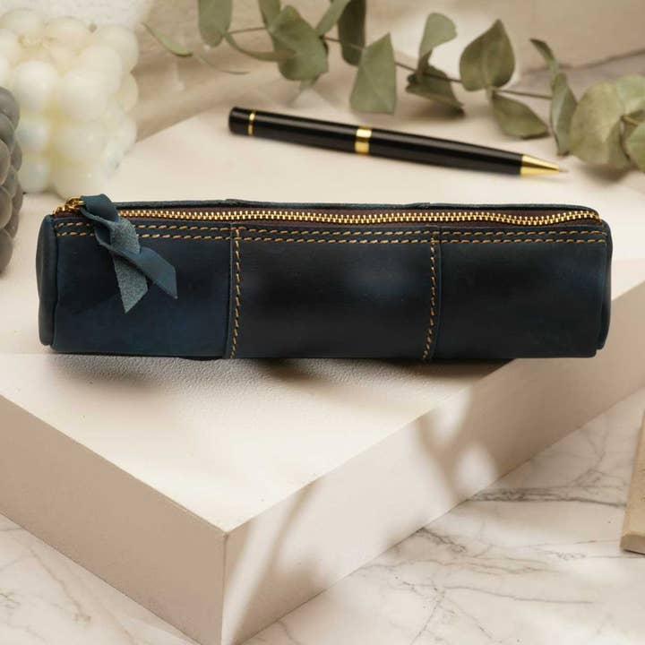 American Leather Goods - Wholesale Pencil Case/Pouch - Leather Pencil Case, Make-up Brush Holder, Pen Holder4
