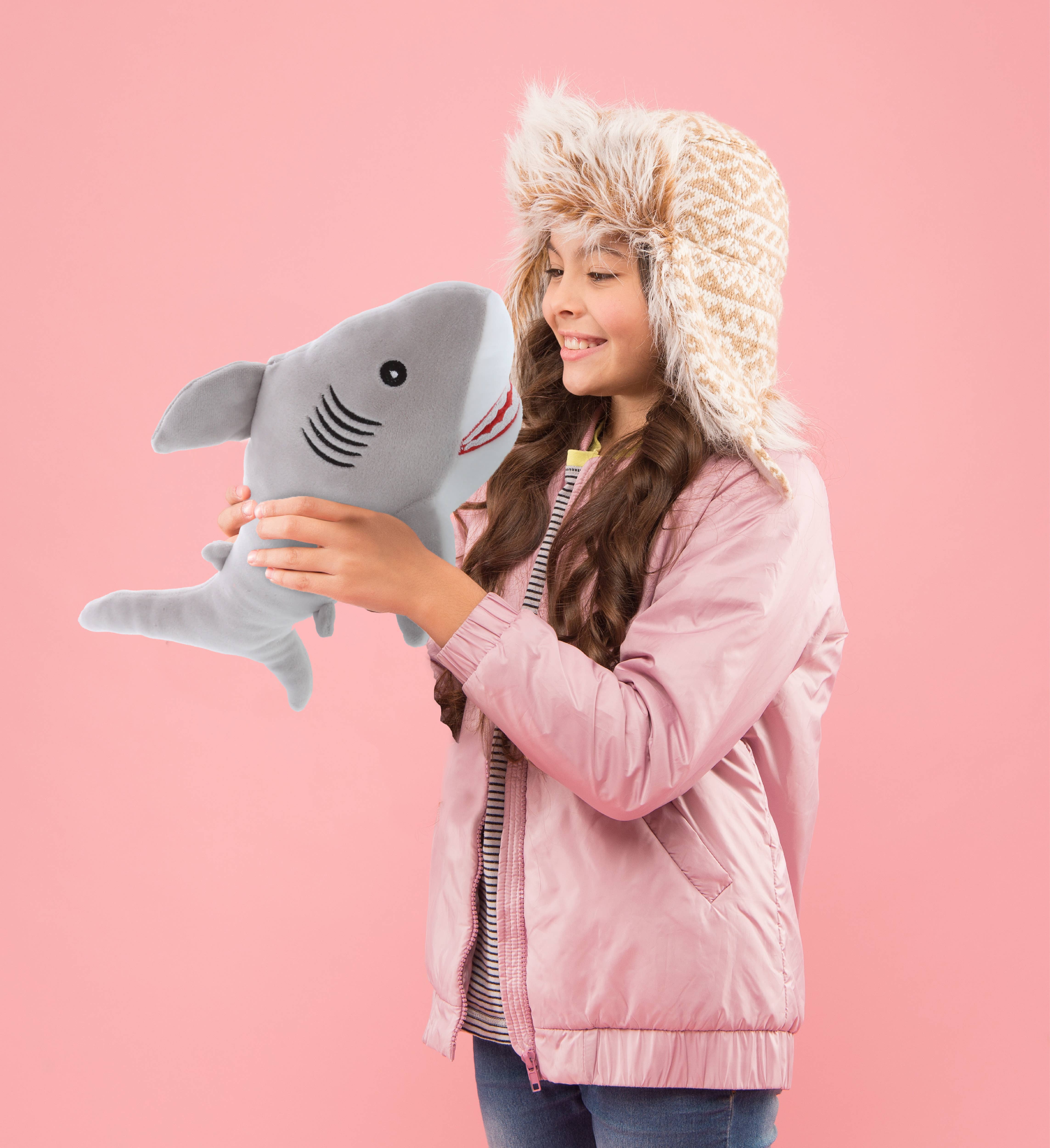 Cota Global – wholesale Fyllda/plyschleksaker - Barn och baby – Baby Mjuk Plysch - Grå Haj3