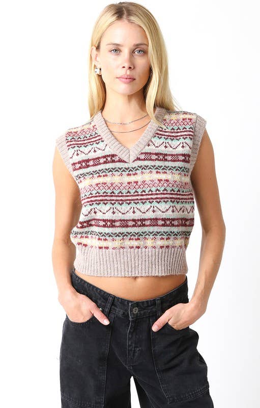 Olivaceous - Vendita all'ingrosso Maglione tricot - Donna - Maglione Marjorie2