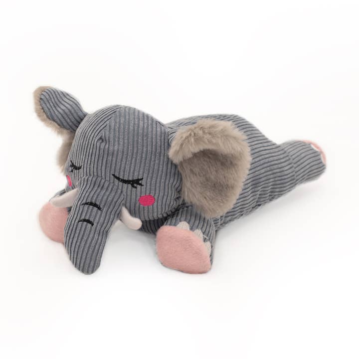 Snooziez avec Shhhqueaker - Éléphant 24/boîte - Jouet silencieux pour chien pour la vente par ZippyPaws