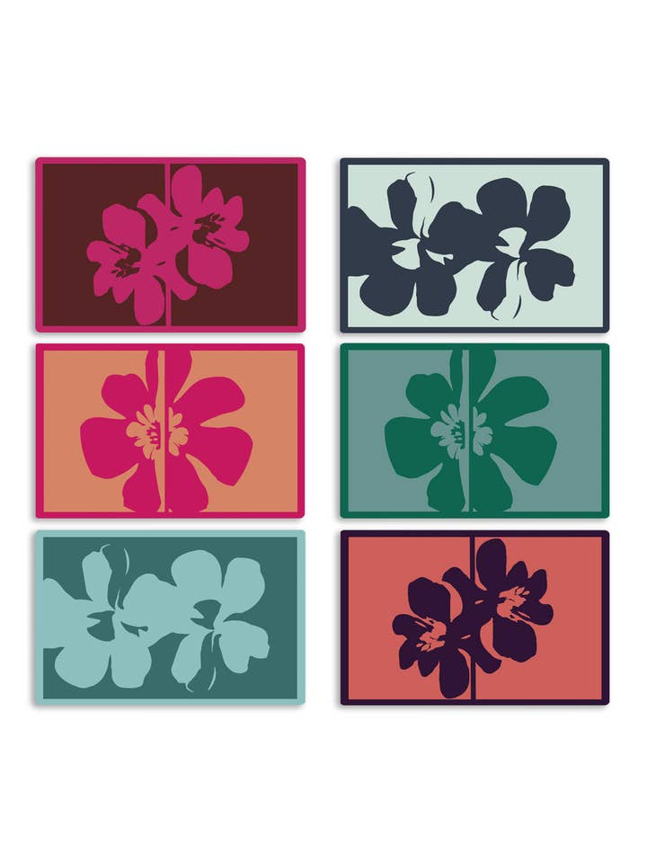 Color Bloom Placemats - Complete Set for wholesale by Emily Evans