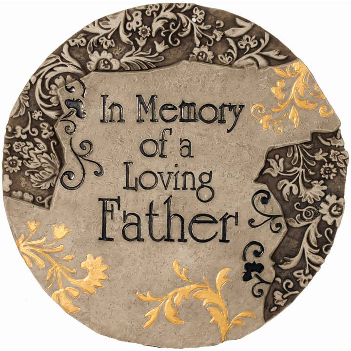 Spoontiques, Inc - Wholesale Stepping Stone - Memory Father Stepping Stone