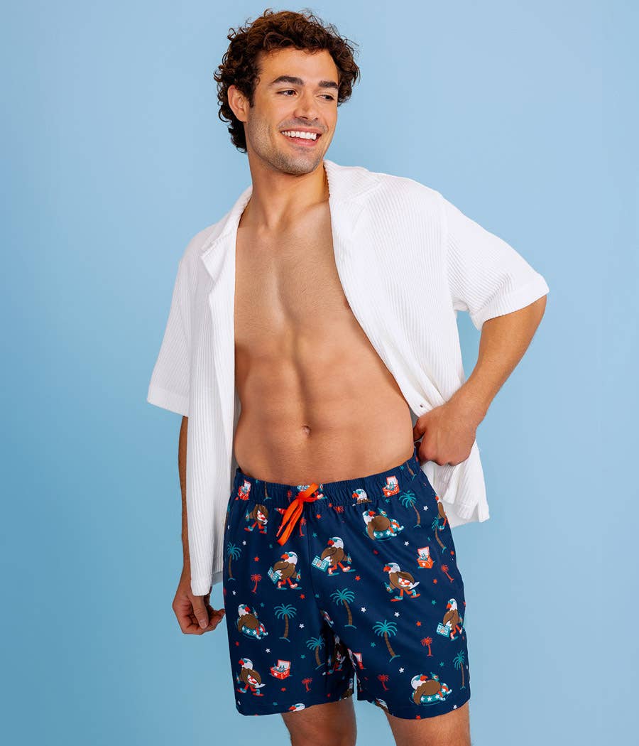 Tipsy Elves – Engroshandel Badeshorts – Mænd – Freedom Floats 6" Stretch Badebukser - Herre USA Badebukser1