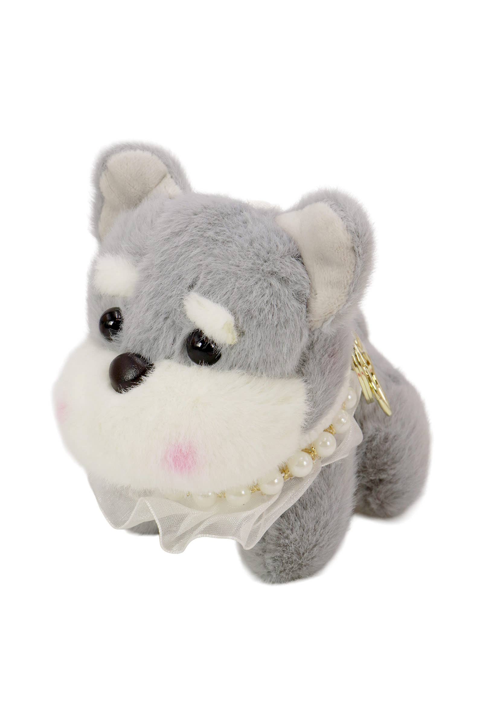 ASSORTED Posh Cute Puppy Dog Fuzzy Stuffed Key Chain for wholesale on Faire10