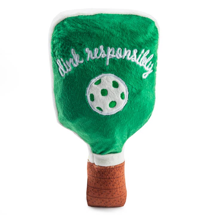 Haute Diggity Dog - Wholesale Pet Plush Toy - Dog - Green Stripe Pickleball Paddle by Haute Diggity Dog