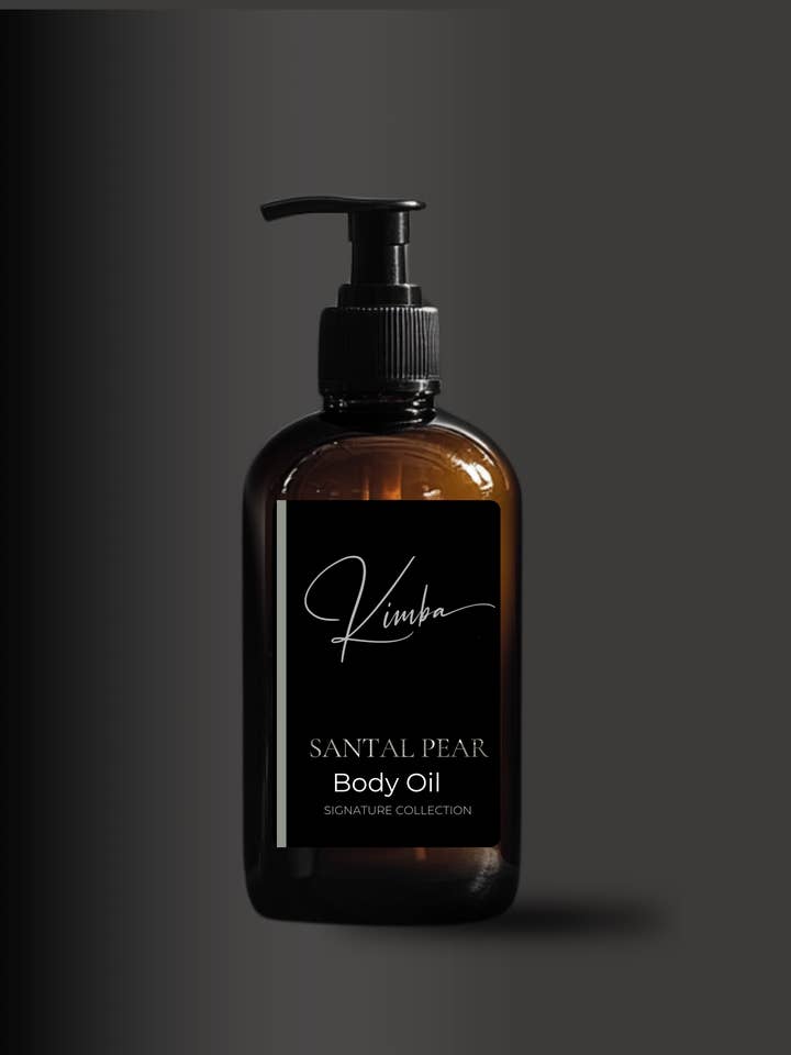 Santal Pear Body Oil for wholesale by Kimba