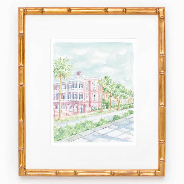 The Battery Watercolor Art Print for wholesale by Simply Jessica Marie