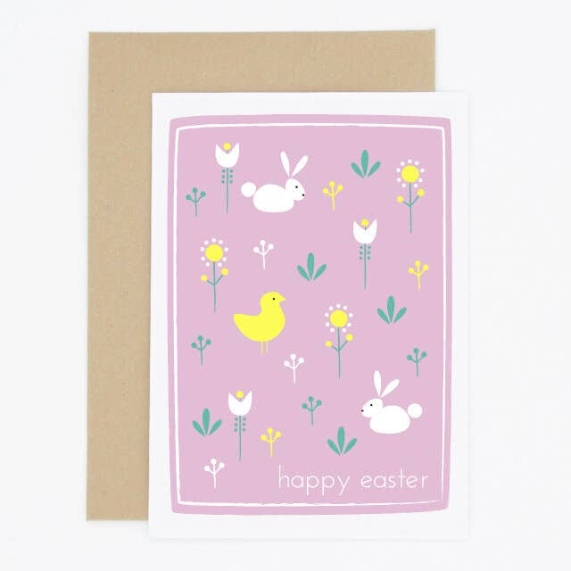 Cartão de Páscoa Scandi Spring Field por atacado de Madame Annie et Fils