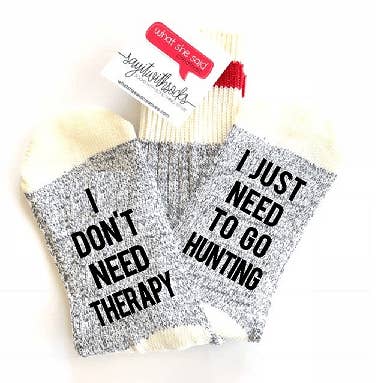 Meias de Terapia de Caça por atacado de What She Said Creatives