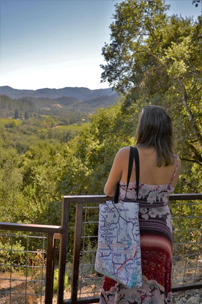 Daisy Mae Designs - Wholesale Tote Bag - Unisex - Custom Map Reusable Tote Bag Personalized Choose Any Town6