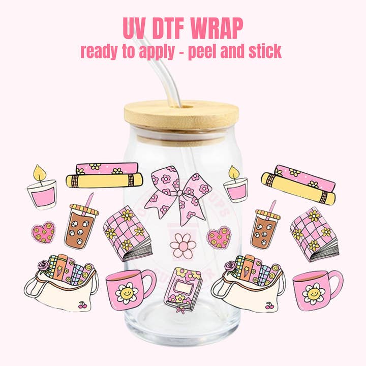 UV DTF CUP WRAP #053 per la vendita all'ingrosso da parte di One Stop Cups