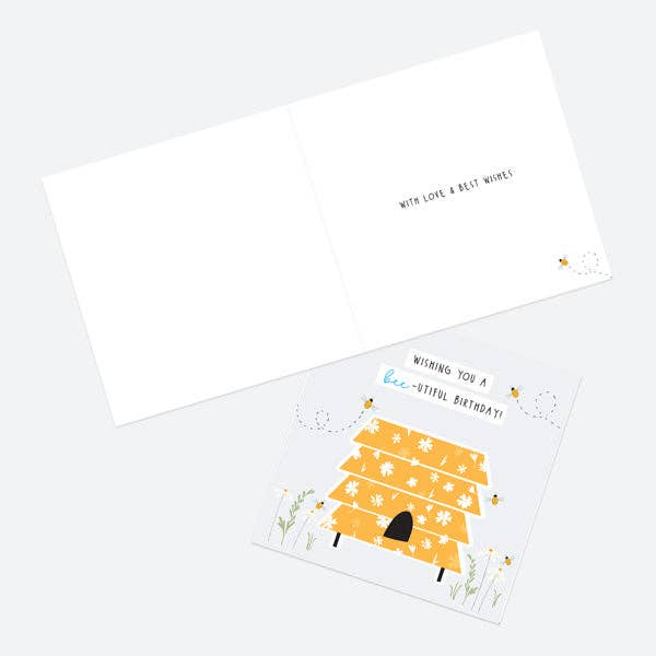 Dotty About Paper – wholesale Birthday card – Birthday Cards For Him & For Her - Mixed Flowers & Typography - Pack of 63